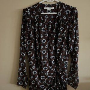 Veronica Beard Anjali Ruched Minidress